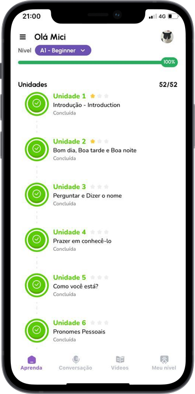 Aulas de inglês ao vivo